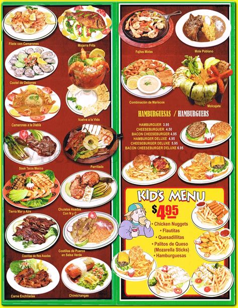 tacos mexico restaurant  queens official menus