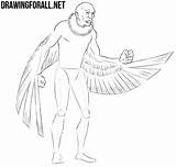 Vulture Spiderman Drawingforall Feathers sketch template