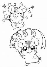 Coloring Pages Hamtaro Print sketch template