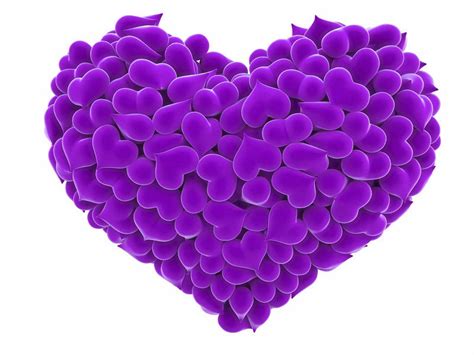 purple love heart color  atcarlosb purple hearts