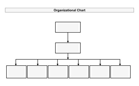 blank organizational chart template   organizational chart