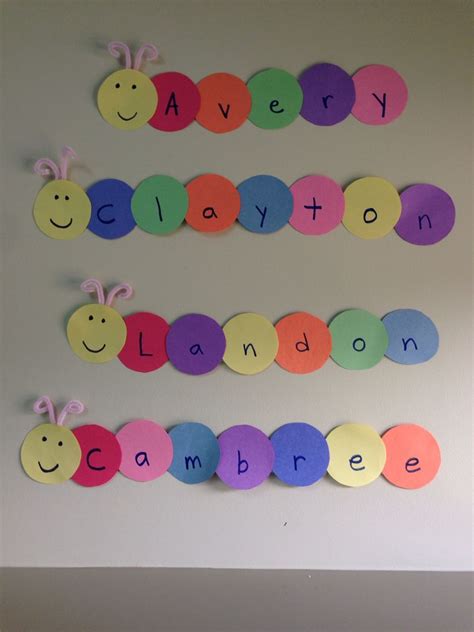 caterpillar names  activities preschool  crafts preschool