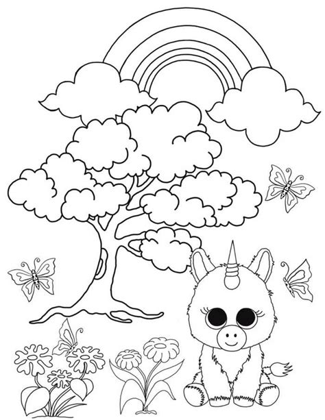 beanie boo coloring pages   kids  coloringfoldercom