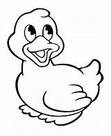Kids Cute Ducks Colouring Coloring Pages Animals sketch template