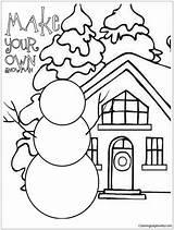Pages Grade First Winter Own Coloring Snowman Build Color Printable Christmas Online Kids Print Coloringpagesonly sketch template