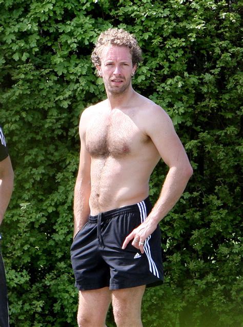 Chris Martin All Hot And Bothered During A Workout Oh Yes I Am