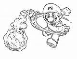 Mario Galaxy Super Coloring Pages Printable Getcolorings sketch template