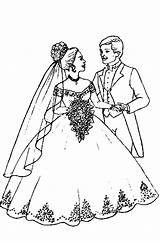 Kleurplaat Trouwen Kleurplaten Bruidspaar Getrouwd Huwelijk Kleuren Feest sketch template