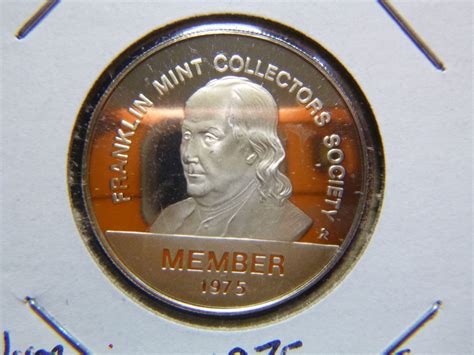 ben franklin  token franklin mint collectors society member  sale buy