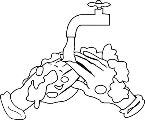 printable hand washing coloring pages  getcoloringscom