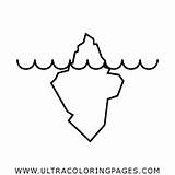 Iceberg Colorear Desenho Ultracoloringpages sketch template