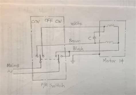 single phase motor reversing wiring diagram wiring diagram