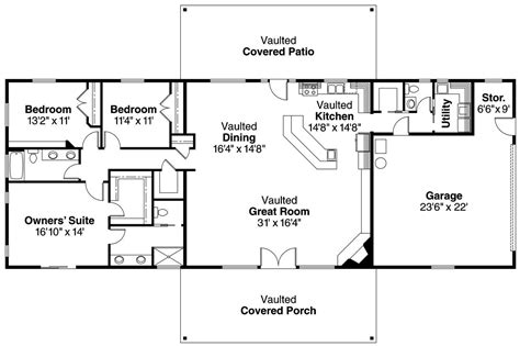 impressive  ranch house plans  open floor plan   perfect  jhmrad