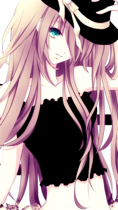 Fashion Long Hair Anime Girl Wallpaper Free Iphone