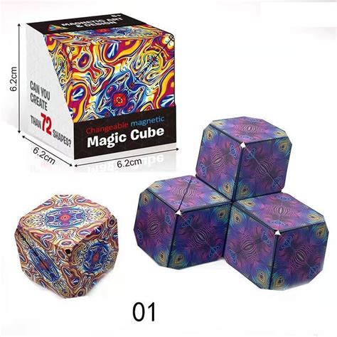 Shape Shifting Box Award Winning Patented Fidget Cube W 36 Rare