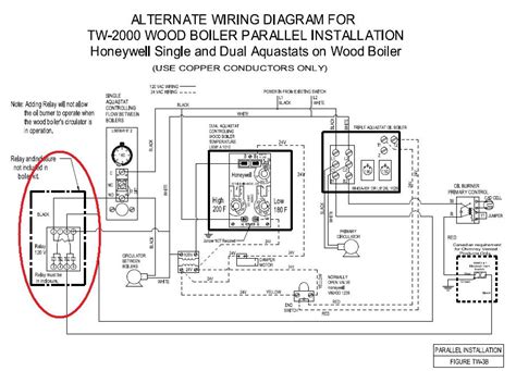 wiring aquastat  relay  control oil burner electrician talk