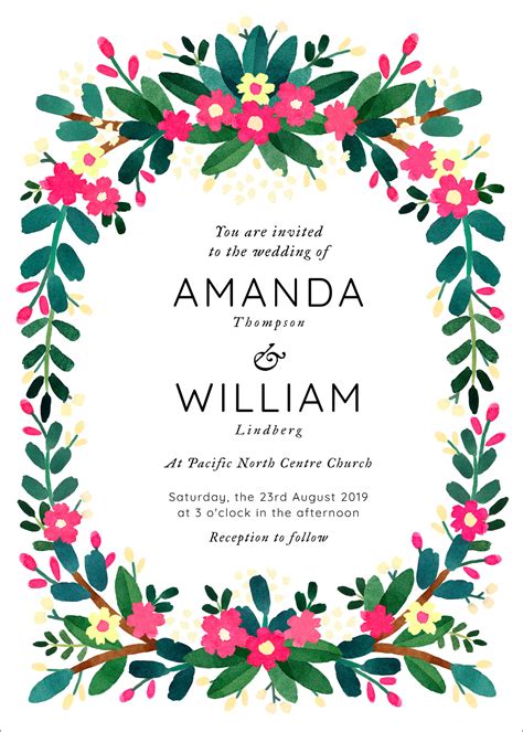 wedding invitation template cards printable  editable psd