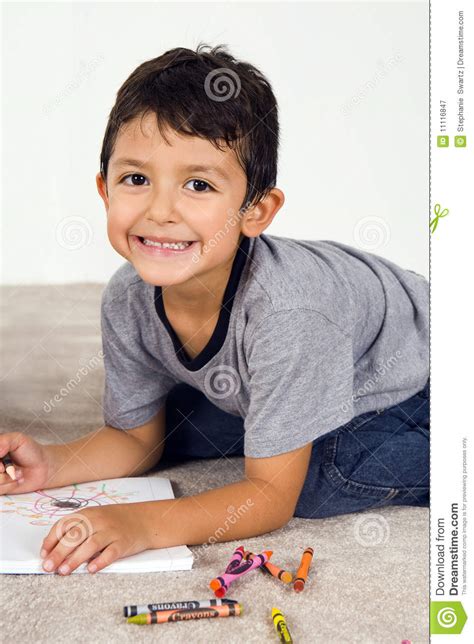 child drawing stock image image  concentration paper