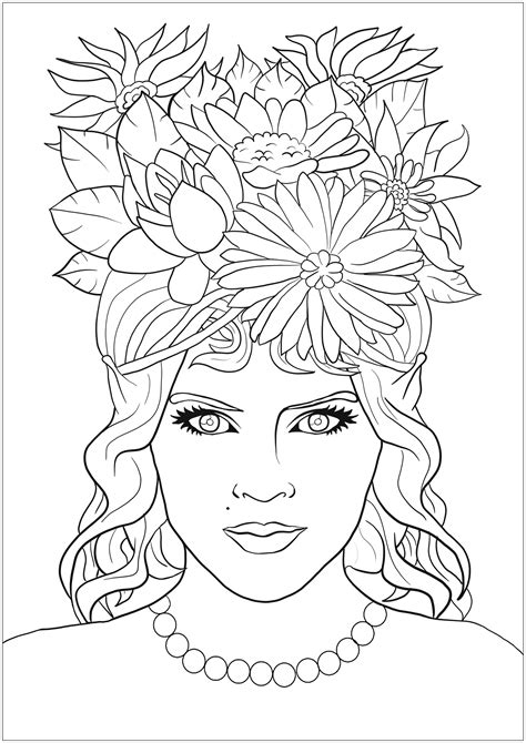 background women coloring pages