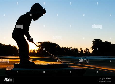 putter boy high resolution stock photography  images alamy