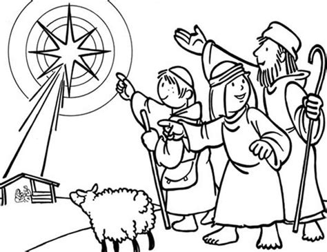 nativity coloring pages    clipartmag