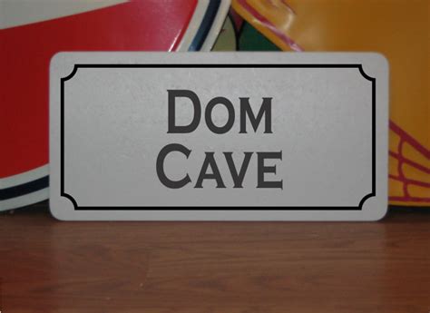 dom cave metal sign bdsm sandm sex decor mistress master sub