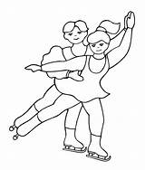Coloring Figure Skating Pages Dance Dancing Dd4l Team Kids Template Printable Clipart Skaters Gif Pairs Library Books Comments Line sketch template