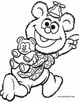 Fozzie Muppet Babies Bear Coloring Colouring Muppets Para sketch template