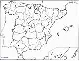 Mapa Mudo Provincias Politico España Wordpress Reproduced sketch template