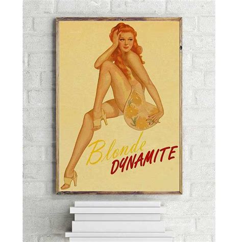 classic vintage world war ii sexy pin up girl poster military bar cafe