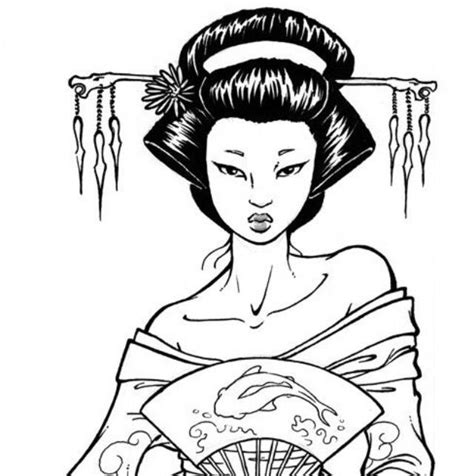 pin  geisha canvas reference