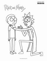 Morty Rick Coloring Pages Color Printable Print Getcolorings Getdrawings sketch template