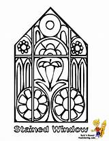 Coloring Stained Glass Window Pages Printable Easter Clipart Kids Popular Library Sheet Coloringhome sketch template