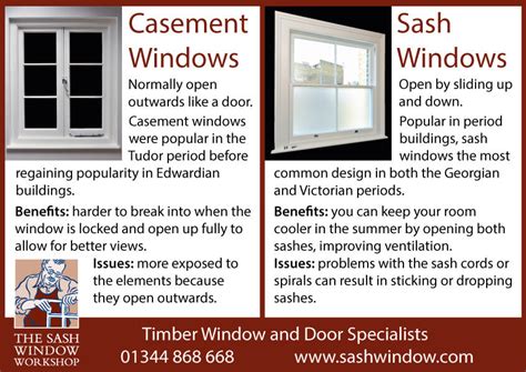 difference  sash windows  casement windows  sash window workshop