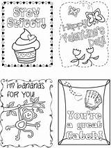 Cards Valentine Valentines Printable Coloring Kids Card Color Pages School Classroom Happy Choose Board sketch template