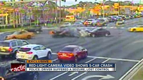 exclusive video red light camera captures crash caused by driver