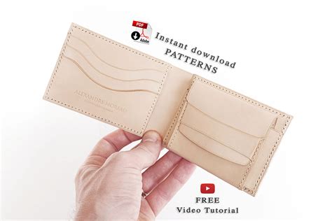 bifold wallet ii  patterns video tutorial  leathercraft