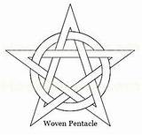 Pentacle Estrellados Pentagram Estrellas Poligonos Poligonales Wiccan sketch template