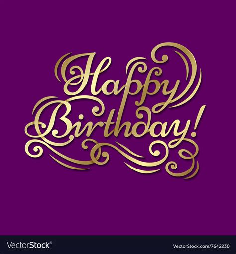 happy birthday royalty  vector image vectorstock