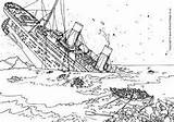 Titanic Colouring Rms Sinking Ausmalbilder American Ausmalen sketch template