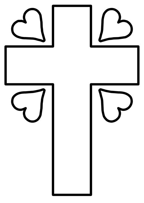 cruz  corazon cruces cristianas  imprimir  colorear