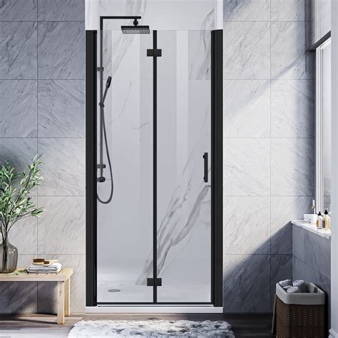 Sunny Frameless Bifold Shower Door 32 In W X 72 In H Pivot Swing Shower