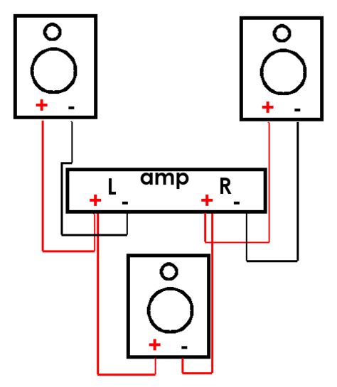 odd   wiring  speakers   amp  speaker plans