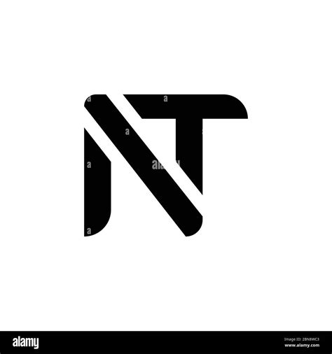 initial letter nt logo design vector template creative abstract nt