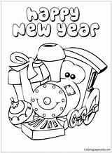 Coloring Year Pages Years Happy Eve Printable Train Cute Print Color Little Says Sheets Bendy Kids Shopkins Chinese Getcolorings Leap sketch template