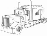 Coloring Truck Pages Semi Printable Trucks Monster Big Fire Rig Top Tow Cars Template Tractor Kenworth Choose Board sketch template