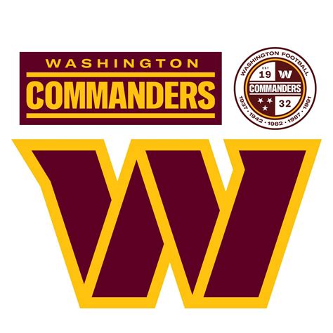 washington commanders  logo officially licensed nfl removable