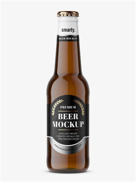 beer bottle mockup smarty mockups