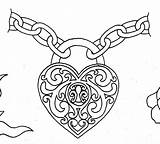 Lock Line Tattoo Key Heart Tattoos Work Outline Drawing Jeremiah Designs Chain Hearts Locks Interfaces Getdrawings Deviantart sketch template