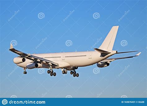 airbus    generic white livery rear view stock image image